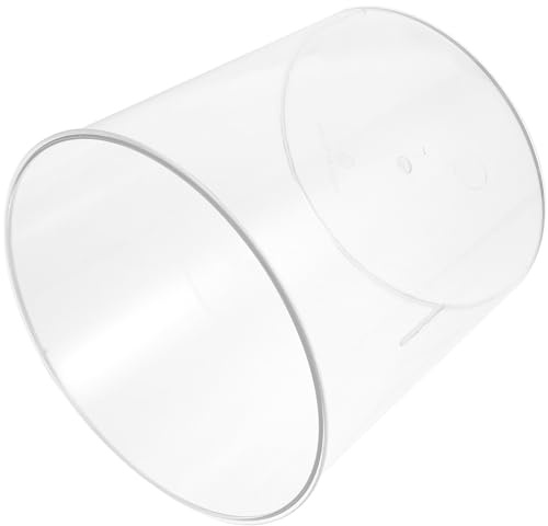 IMIKEYA Seau à Fleurs en Plastique Blanc, Récipient Rond Élégant pour Fleurs Coupées Fonction de Rangement Polyvalent, comme Centre de Table Maison