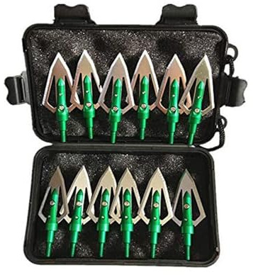 biubiusot 12pack 100grain Jagdspitzen Pfeilspitzen Armbrust Jagd Bogenschießen Pfeilspitzen Tipps Für Recurve Bogen Compound Bogen Armbrust