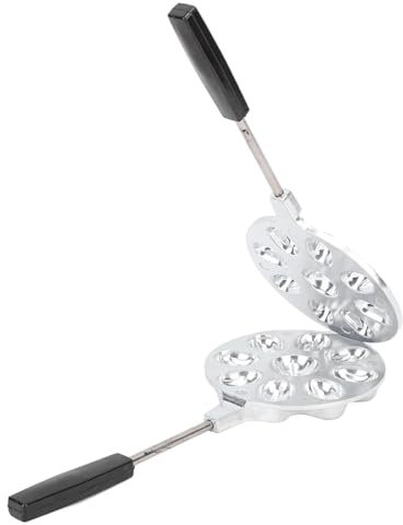 Macchina per Biscotti, 2 Pezzi Macchina per Biscotti Alle Noci in Lega di Alluminio 9 Fori Piccola Macchina per Waffle Mini Macchina per Cupcake Macchina per Biscotti Alle Noci