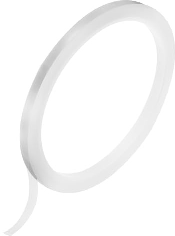 QUARKZMAN Cinta de Calor Transparente, 1 Rollo 5mmx33m 108 Pies Cinta de Alta Temperatura Resistente al Calor para Sublimación, Prensa de Vinilo Térmico, Transferencia de Calor