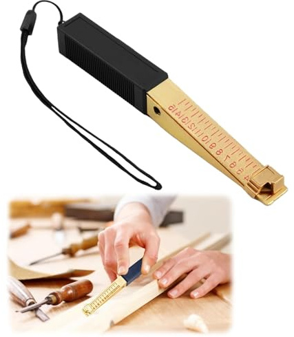 Door Gap Measuring Tool 1-15mm Fire Door Gap Gauge Checker Tool | 0.5mm Precision Feeler Gauges, Multifunctional Measuring Wedge Engineering Ruler for House Engineering Inspection Flatness