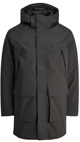 JACK & JONES Parkas för män, svart, M