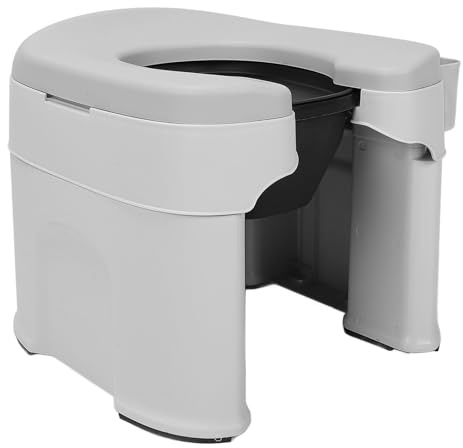 Toilettenstuhl für ältere Menschen, Mobiler Toilettenhocker für Schwangere Frauen, Tragbarer Duschstuhl mit Starker Tragfähigkeit, Rutschfestes Design, Einfache Installation, für