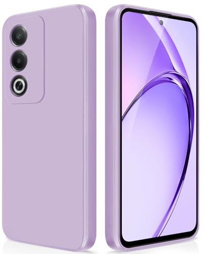 GiiYoon Cover per Oppo A80 5G Custodia in Silicone, Custodia Antiurto Case Sottile in Silicone TPU con Strato Interno in Fibra e Protezione della Fotocamera, Viola