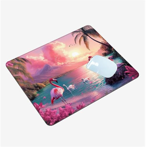 Small Mouse Mat Pink, Mini Gaming Mouse Pad Cloud Desk Mat, Non Slip Mousemat 320x260x3mm Mousepad with Stitched Edge, Waterproof Gaming Mousepad, Laptop Wireless Mouse Traveling Office, Gifts T1-1136