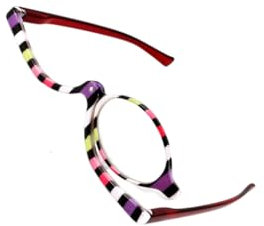 LIXSAZSE Magnifying Glasses Makeup Tool Cosmetic Lens Multipurpose Women Supplies Single Line ple for Operation Travelling Household, +4.0