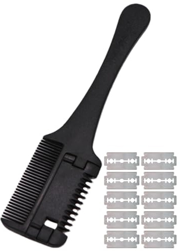Peigne de toilettage 2 en 1 pour chien et chat – Peigne de rasoir pour poils d'animaux domestiques, lame sûre, toiletteur à double tranchant | Convient pour les animaux à poils longs à poils courts