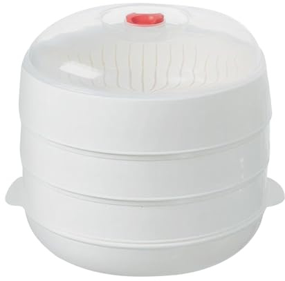Cuiseur vapeur pour micro-ondes avec couvercle et plateau | Cuiseur vapeur pour micro-ondes | Chauffage de cuisson pour assiettes, pâtes, viande de pommes de terre