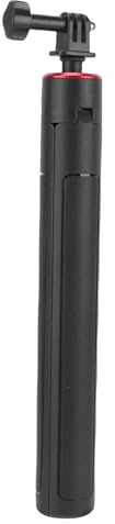 Annadue Trépied pour Perche à Selfie pour Insta360s X5 X4 X3 GO3, Poteau D'appareil Photo Extensible avec Vis de 1/4, Alliage D'aluminium, pour Une Photographie