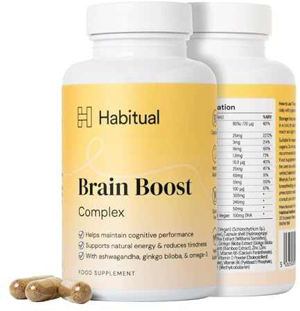 HABITUAL Brain Boost Complex Nootropic Supplement Capsules