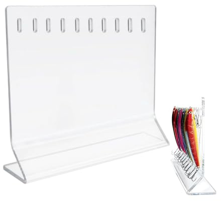 Angelköder-Vitrine – 10-Loch-Köderständer aus Acryl, zur Aufbewahrung von Angelködern – für Bootsausrüstung, Sammlung, Schreibtischzubehör