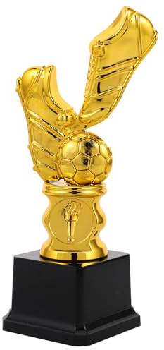 KOCKSHION Trophée de Football Doré en Plastique pour Compétitions Étudiantes, Récompense Sportive pour Clubs et Garçon et Filles, Prix Commémoratif Souvenir pour Supporters et Athlètes