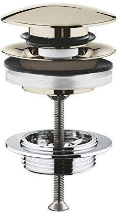 GROHE Ablaufventil mit automatischer Ablaufgarnitur 1 1/4 mit Push-Open, 4 x 10 x 12 cm, verchromt (Referenz: 65807BE0)