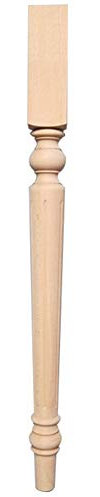 Möbelfüße 75cm/30Zoll Massivholz Tischbeine,Buchenholzkegel Retro-Esstisch im europäischen Stil,Ersatzbeine,für Schreibtisch/Schreibtisch/Schminktisch/tragend 150kg(1 Stück)