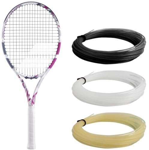 Babolat, Evo Aero Pink Saiten-Tennisschläger für Erwachsene, ideal für Fortschritt, Kraft und Komfort, aerodynamischer Spin Alpha-Rahmen, Griffgröße 3, französische Marke, Pink