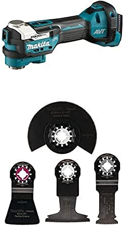 Makita DTM52Z Akku-Multifunktionswerkzeug 18V (ohne Akku, ohne Ladegerät, ohne Zubehör) + Fussbodenset 2 4Stk