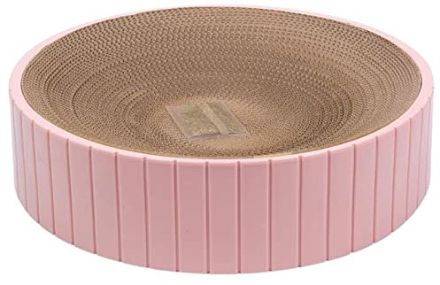 Kratzbretter Katze, Katzenkratzbretter Schüssel Nest, Runder Kratzpappe Kratzmatte - Kratz Pappe Katzenbrett Corrugated Lounge Kratzpappe Für Katzen Bett, Katzen Kratzmöbel Für Couch Teppiche Sofas