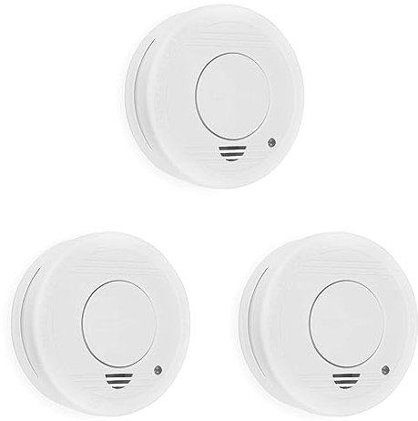 Smartwares RM250 1YR Rilevatore di Fumo, 9 V, 1 pezzo (Confezione da 3)