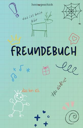 Freundebuch: Ein wundervolles Buch über Freundschaft | Für Kindergarten- und Schulkinder zum Ausfüllen