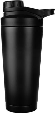 EACHPT Shaker Proteinas|750ml|Coctelera de proteínas con colador|Coctelera de proteínas de acero inoxidable de doble pared con aislamiento al vacío|Libre de BPA y resistente 100% a prueba de fugas