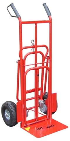 LiftMate 3 in 1 Sack Truck Trolley, Folding Sack Trolley Heavy Duty, 300kg Capacity, 3 Way Foldable Sack Barrow