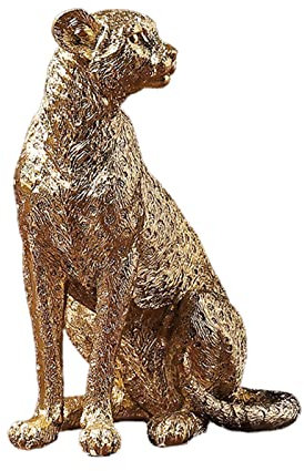 WELLDOER Tierfiguren Kunstharz Statue Skulpturen Heimdekoration Ideal Wohnzimmer Tisch Schreibtisch