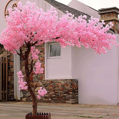 Künstlicher Sakura-Baum,künstlicher Sakura-Baum,hellrosa, erstaunliche künstliche Nachbildung für Hochzeitsfeierdekoration – künstlicher Sakura-Baum,lebensechte künstliche Pflanze ,2X2-Extended