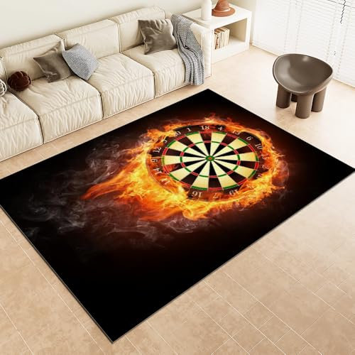 SANBEC Cool Flame Dart Board Wohnzimmer Schlafzimmer Teppich Küche Bodenmatte Home Freizeit Teppich Eingang Flur Fußmatte