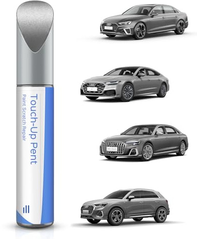 PARTS4EV LZ7G/L5 Florett Silber Metallic Ausbesserungsfarbe – Exakte Übereinstimmung für Audi A4/A7/A8/Q3/Q5/SQ5/A6– Ausbesserung von Kratzern und Abplatzungen