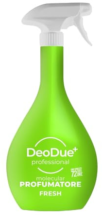 DeoDue+ Professional FRESH 600 ml - Profumatore Ambientale Bifasico, Ogni Spruzzo Dura Fino a 72 Ore e Neutralizza i Cattivi Odori - Note Agrumate e Fruttate