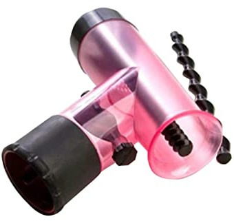 PACKOVE Curly Hair Curling Iron Nozzle Hair Styling Tools Compatible With Up To Diameter Air Diffuser For Home Barber Rosy