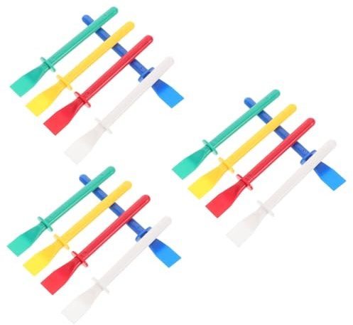 Gatuida Raspadores Para Cuero De 15 Unidades En Colores Vibrantes, Herramientas Aplicadoras De Pegamento Abs Para Bricolaje En Fieltro y Cartón