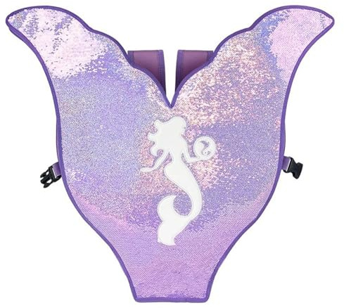 MNEVZX Diving Backpacks Foldable Mermaid Monofin Bag Freediving Fins Backpack Mermaid Fishtail Shoulder Bag Flipper Carrying Bag Swim Bag(Shining Purple)