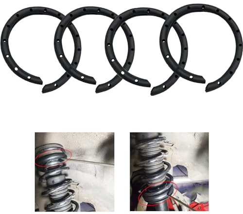 4 Stück Schraubenfeder‑Gummi‑Isolator Aufhängung für Auto LKW und Offroad | Stoßdämpfende Eigenschaft,abriebfestes Gummimaterial,einfache Montage,passend für Pkw‑,Lkw‑ und Geländefahrzeuge