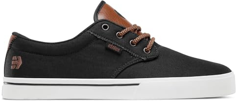 Etnies Jameson 2 Eco Sustainable Skate Style, Reinforced Cupsole, Cushioned Feel, Everyday Sneakers, Vegan - Navy/Tan/White - 13