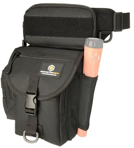 ProtectorTech HD Drop Pouch for Metal Detector Finds Bag with pinpointer holster - Metal Detecting Accessories