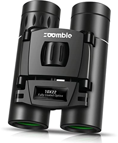 Zoomble Kompaktes Klappfernglas 10x22 für Erwachsene und Kinder | Fernglas Vogelgläser - Geeignet für Vogelbeobachter - Erwachsene & Kinder