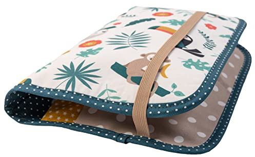 ULLENBOOM ® Windeltasche für unterwegs (Made in EU) - Wickeltasche für bis zu 3 Windeln, Feuchttücher & weiteres Zubehör, Windeletui mit Reißverschluss & Gummiband, klein & lässig