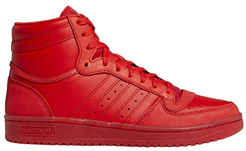 adidas Originals Men's Top Ten Hi Basketball Shoes, Vivid Red/Vivid Red, 10.5