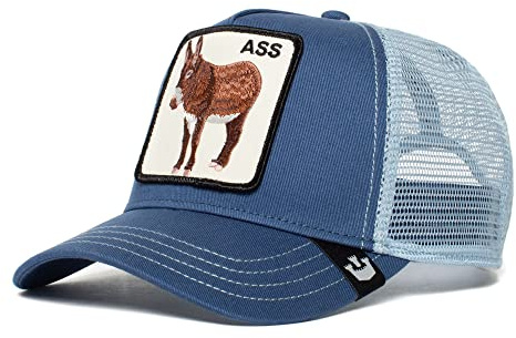 Goorin Bros. Trucker Hat Herren - Mesh Baseball Snapback Cap - The Farm, Blau (Der Arsch), Einheitsgröße