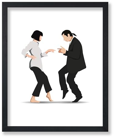 Poster Master Dance Scene Print - Famous Movie Poster - Classic Film Art - Gift for Men, Women & Dancer - The Twist Art - Great Decor for Living Room or Dance Studio - 8x10 UNFRAMED Wall Art