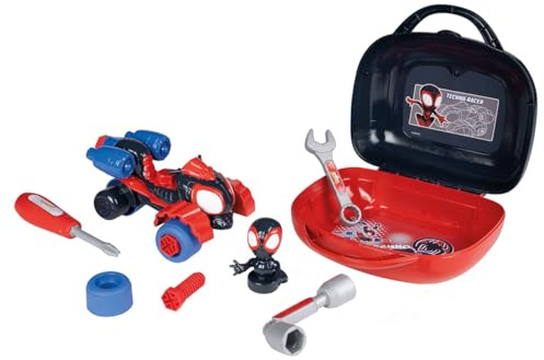 Smoby 7600360928 - Spidey Verktygslåda - Verktygslåda från Spidey och Hans Fantastiska Vänner med ett Handtag för att Bära den Överallt, Från 3 år