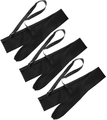Amosfun 3pcs Long Handle Umbrella Bag with Adjustable Shoulder Strap, Water Absorbing Polyester Umbrella Carrying Case for Rainy Days and Outdoor Use