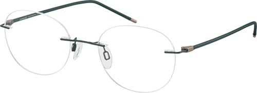 CHARMANT Brille mit Sehstärke für Unisex optional mit Sonnenbrillentönung oder Blaulichtfilter, Rechteckig, gefertigt aus Titan (inklusive Brillenetui)