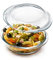 NUTRIUPS Ceramic Round Casserole Dish With Lid Oven Safe, 23cm Stoneware Covered Casserole, White Baking Dish with Lid
