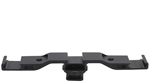 Staffa per Barra di Montaggio Prolunga Slitta Fredda in Lega di Alluminio, Foro per Vite da 1/4 Pollice, Compatibile con Fotocamere, Luci di Riempimento, Microfoni, per