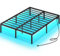 Rolanstar Bett 160x200 cm, Bettgestell mit LED, USB Ladestation, Metallbett, Doppelbett perfekt für Schlafzimmer Gästezimmer