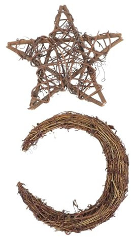 SHOWERORO Weihnachtskranz Aus Rattan Kranzrahmen Für Draußen Ganzjähriger Haustürkranz Zum Basteln Naturmaterial
