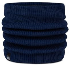 Buff Stickad och fleece halsvärmare för pojkar och flickor, extremt kall, praktisk, mångsidig, mode, värmeisolering, bekväm, en storlek, mörkblå
