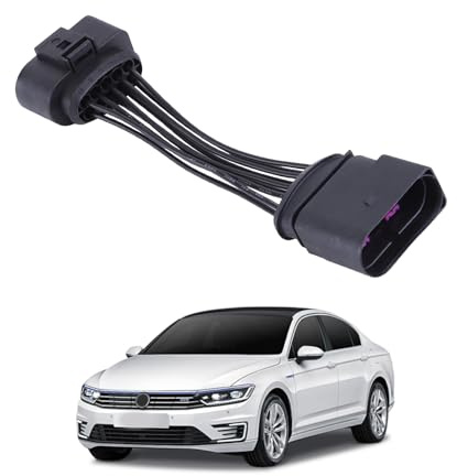 LICHENGTAI Scheinwerfer Adapter Kabelbaum für T5 2003–2009 Xenon-Scheinwerfer-Kabelbaumstecker 1JO973835 6R0973735 Scheinwerferkonvertierungsadapter Verdrahten Kabelbaum